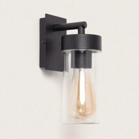 Buitenlamp modern rond e27 fitting &apos;Jack&apos; voordeur