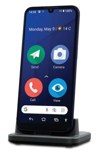 Doro 8210 15,5 cm (6.1") Android 12 4G USB Type-C 4 GB 64 GB 3000 mAh Blauw