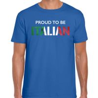 Italie Proud to be Italian landen t-shirt blauw heren 2XL  - - thumbnail