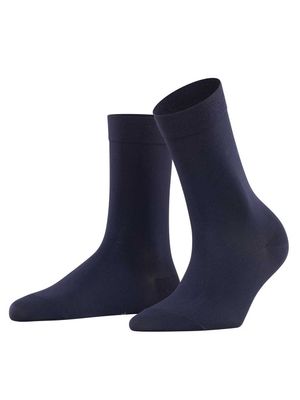 FALKE - Sokken - Cotton Touch - Donker Marineblauw - 6370, Maat:39-42