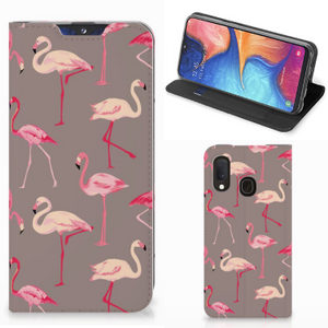 Samsung Galaxy A20e Hoesje maken Flamingo