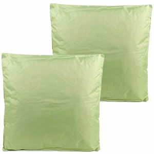 Buitenkussens - 2x - mintgroen - 60 x 60 cm - binnen/buiten