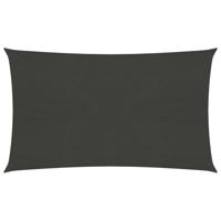 VidaXL Zonnezeil 160 g/m² 2,5x5 m hdpe antracietkleurig