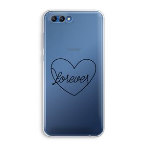 Forever heart black: Honor 10 Transparant Hoesje