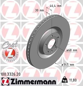 Remschijf Coat Z 100332620