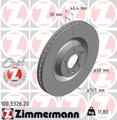 Remschijf Coat Z 100332620