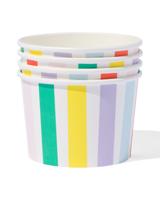 HEMA Papieren Bakjes Streep 4 Stuks