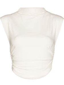 Reformation haut crop Lindy en coton biologique - Tons neutres