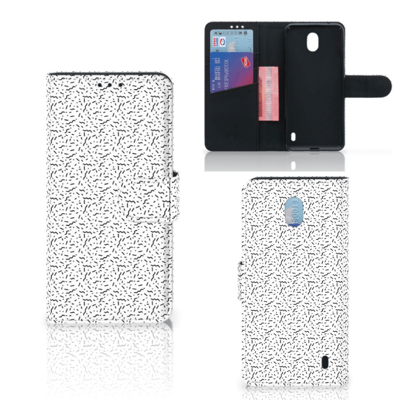 Nokia 1 Plus | Telefoon Hoesje | Stripes Dots