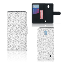 Nokia 1 Plus | Telefoon Hoesje | Stripes Dots