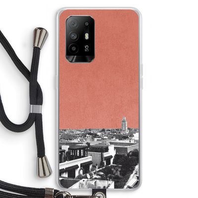 Marrakech Skyline : Oppo A94 5G Transparant Hoesje met koord