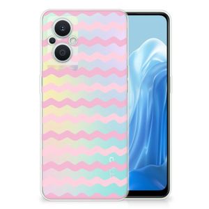 OPPO Reno8 Lite TPU bumper Waves Roze