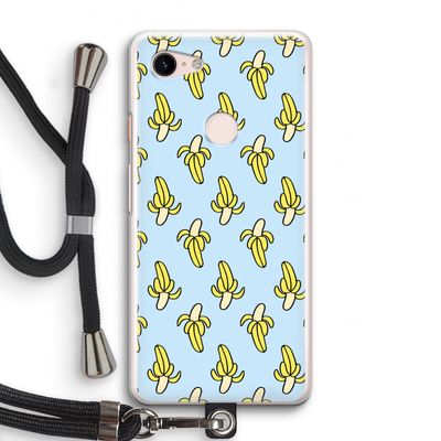 Bananas: Pixel 3 Transparant Hoesje met koord