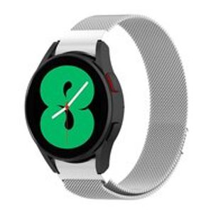 Milanese bandje (ronde connector) - Zilver - Samsung Galaxy Watch 5 (Pro) - 40mm / 44mm / 45mm