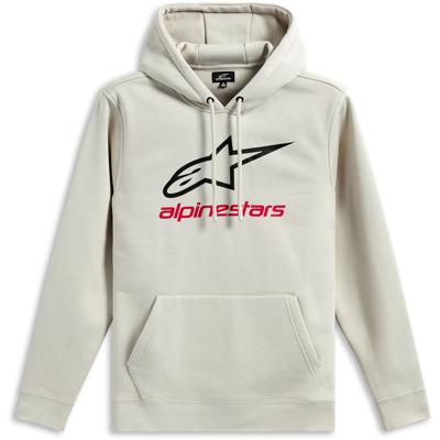 ALPINESTARS Always Hoodie V3, T-shirts en sweaters voor de motorrijder, Gebroken Wit-Zwart-Rood