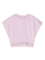 Off-White Kids t-shirt Logo Band à coupe crop - Violet