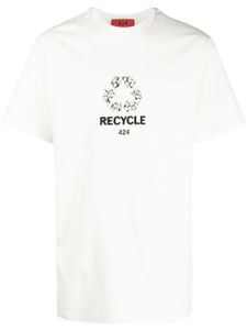 424 t-shirt à logo imprimé - Blanc