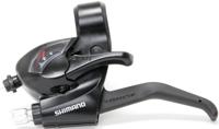 SHIMANO versteller (links) met remhendel 3 speed tourney st-ef41 zwart