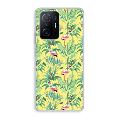 Flamingo party: Xiaomi 11T Transparant Hoesje