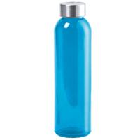 Waterfles/drinkfles AQUAMAN - glas - Blauw - met RVS dop - 500 ml - Sportfles - Bidon