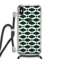 Moroccan tiles: iPhone XS Transparant Hoesje met koord
