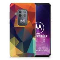 Motorola One Zoom | TPU Hoesje | Polygon Color