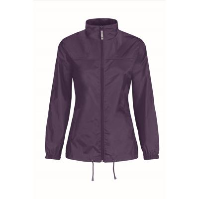 B&C Windbreaker - paars - Sirocco windjas - met capuchon - dames B&C Windbreaker - paars - Sirocco windjas - met capuchon - dames