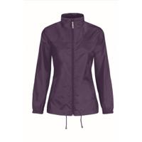 B&C Windbreaker - paars - Sirocco windjas - met capuchon - dames B&C Windbreaker - paars - Sirocco windjas - met capuchon - dames
