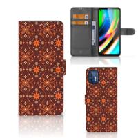 Motorola Moto G9 Plus | Telefoon Hoesje | Batik Brown