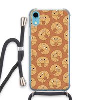 Croissant: iPhone XR Transparant Hoesje met koord