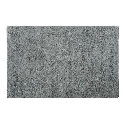 Badkamerkleedje/badmat tapijtje voor op de vloer - lichtgrijs - 40 x 60 cm