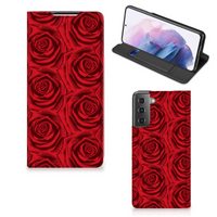 Samsung Galaxy S21 Plus Smart Cover Red Roses - thumbnail