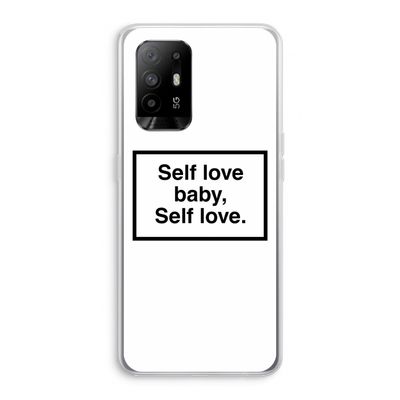 Self love: Oppo A94 5G Transparant Hoesje