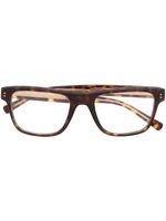 Dolce & Gabbana Eyewear lunettes de vue carrées à effet écaille de tortue - Marron - thumbnail