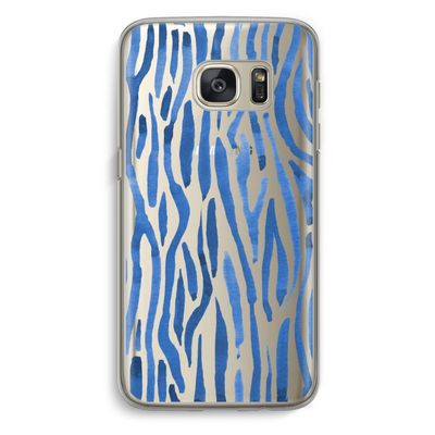 Blauwe nerven: Samsung Galaxy S7 Transparant Hoesje