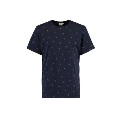 America Today T-shirt Elias Bird met all over print donkerblauw America Today T-shirt Elias Bird met all over print donkerblauw