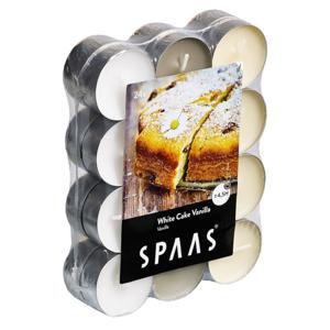 Spaas Geurtheelichtjes/waxinelichtjes - 24x - White Cake Vanilla - 4,5 branduren - geurkaarsen