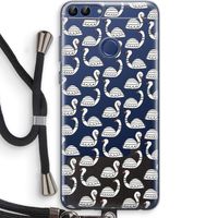 Zwanen: Huawei P Smart (2018) Transparant Hoesje met koord