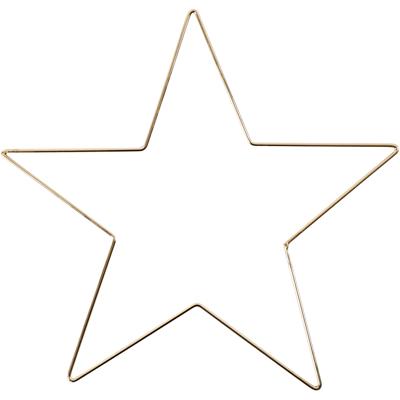 Creativ Company Ster, d 30 cm, dikte 3 mm, goud, 1 stuk