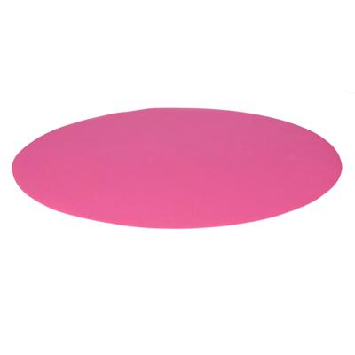 Wicotex Placemats Uni - fuchsia roze - rond 38 cm - anti slip laag - Teflon coating toplaag
