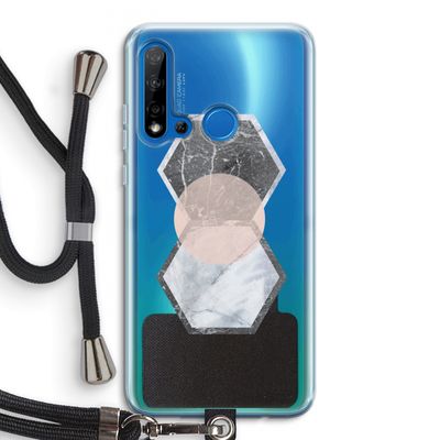 Creatieve toets: Huawei P20 Lite (2019) Transparant Hoesje met koord