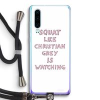 Christian Grey: Huawei P30 Transparant Hoesje met koord