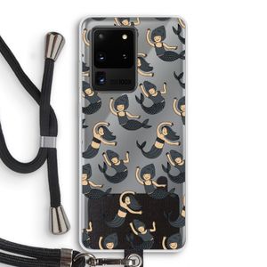Zeemeermin: Samsung Galaxy S20 Ultra Transparant Hoesje met koord