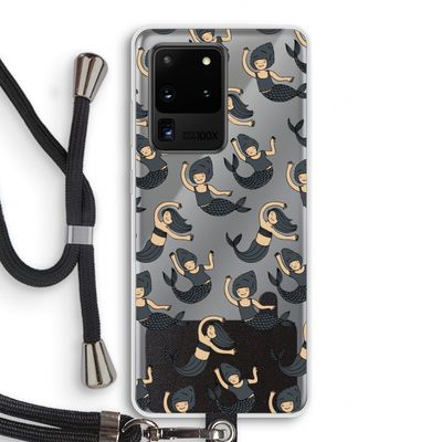 Zeemeermin: Samsung Galaxy S20 Ultra Transparant Hoesje met koord