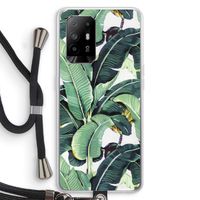 Bananenbladeren: Oppo A94 5G Transparant Hoesje met koord