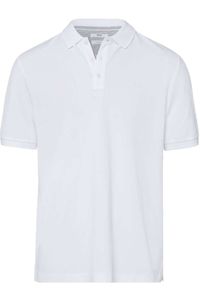 Brax Casual Modern Fit Polo shirt Korte mouw wit