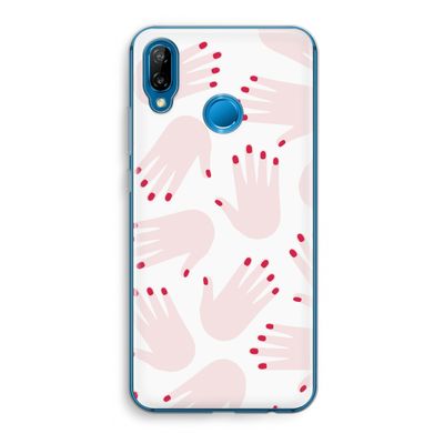 Hands pink: Huawei P20 Lite Transparant Hoesje