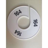 Maatring 11 cm wit/zwart 164