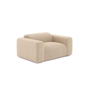 Beige ribfluwelen fauteuil