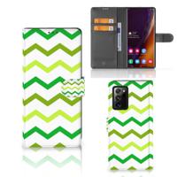Samsung Galaxy Note20 Ultra | Telefoon Hoesje | Zigzag Groen Samsung Galaxy Note20 Ultra | Telefoon Hoesje | Zigzag Groen